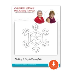 Skill Building Tutorial #7 Making A Crystal Snowflake in Perfect Embroidery Pro™