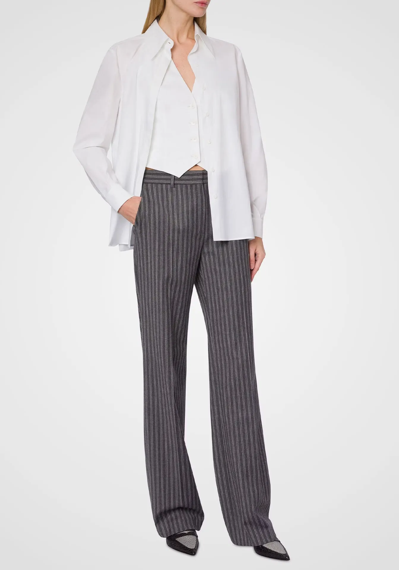 Stretch Poplin Blouse