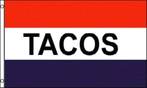 Tacos Polyester Flag Banner Sign