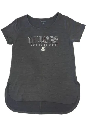 Washington State Cougars Champion WOMEN Gray Short Sleeve T-Shirt (M)