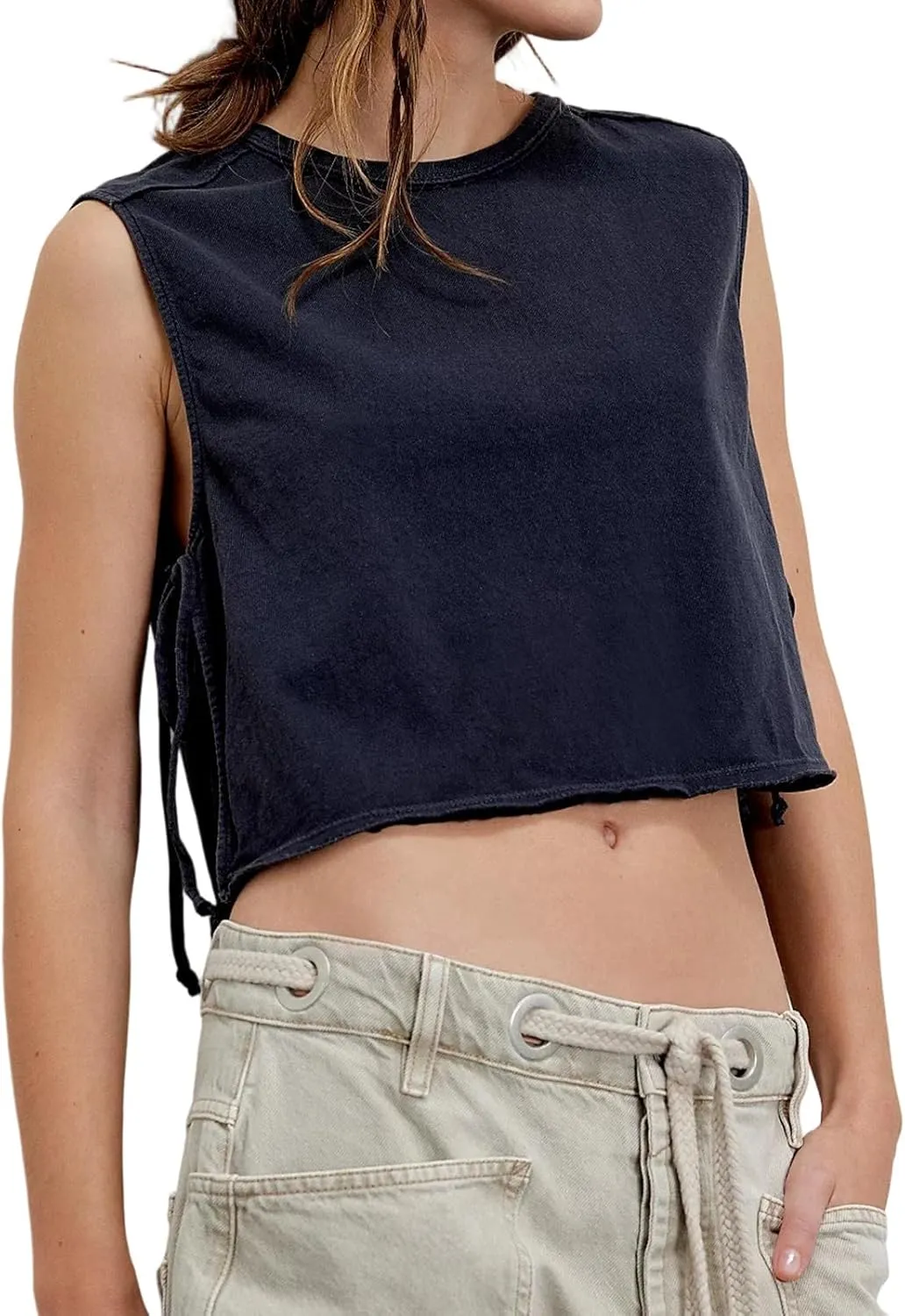 Womens Slim Fit Camisole Tank Top Vest Y2k Graphic Floral Print Summer Sleeveless Going Out Aesthetic Cami Shirts Crop Tops