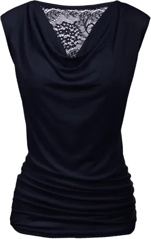 Zeagoo Tank Top for Women Trendy Going Out Tops Sleeveless Shirts Ruched Business Casual Basic Tunic Tops