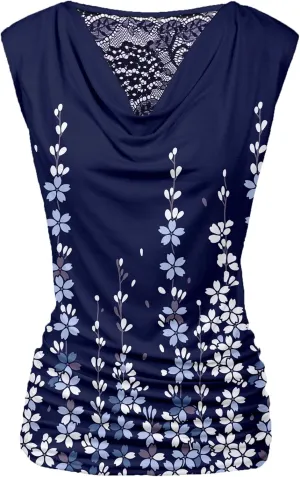 Zeagoo Tank Top for Women Trendy Going Out Tops Sleeveless Shirts Ruched Business Casual Basic Tunic Tops