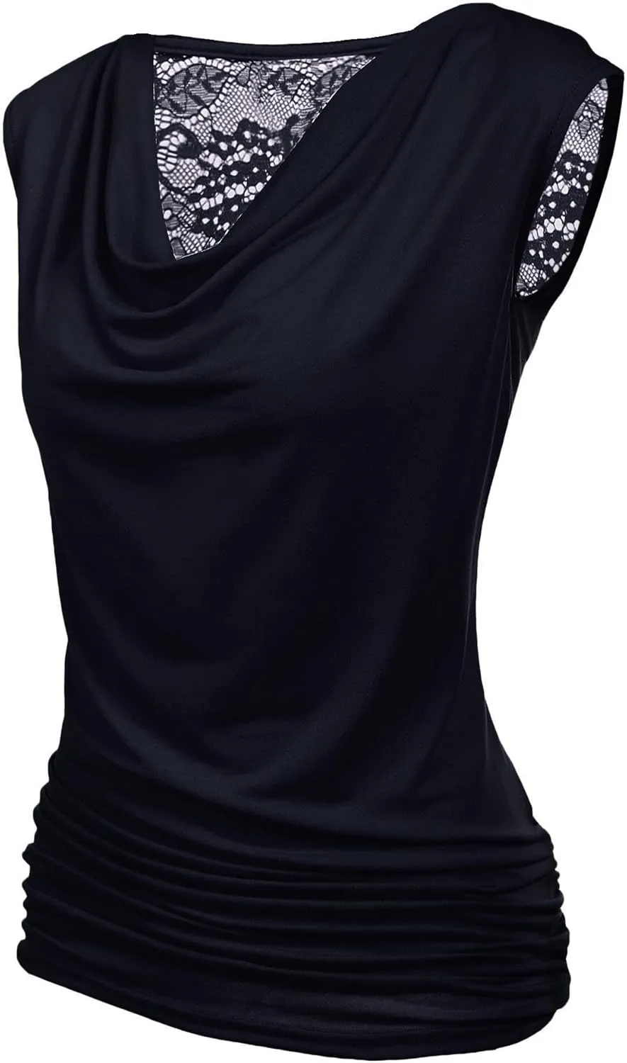 Zeagoo Tank Top for Women Trendy Going Out Tops Sleeveless Shirts Ruched Business Casual Basic Tunic Tops